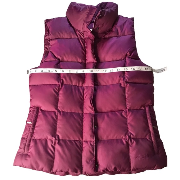 Eddie Bauer Women's Goose Down Puffy Vest Mulberry - Size S - Picture 4 of 14